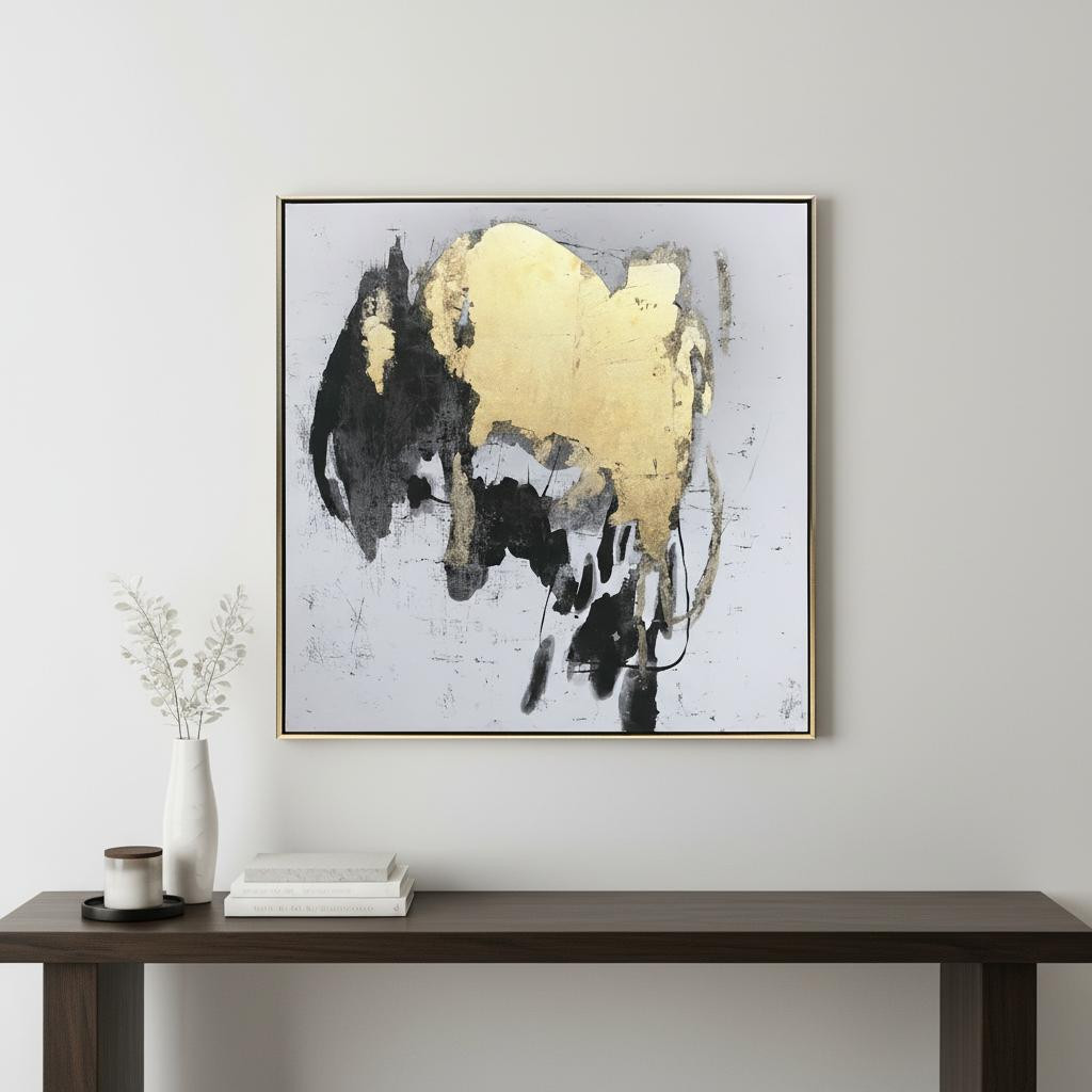576608 Illustrious Black Floater Frame Painting Wall Art