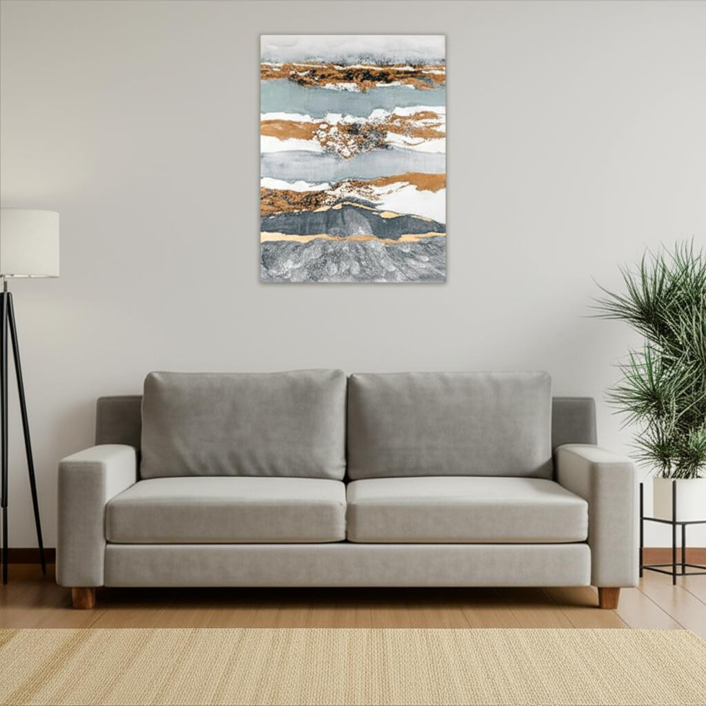 576578 Shimmering Light Unframed Painting Wall Art