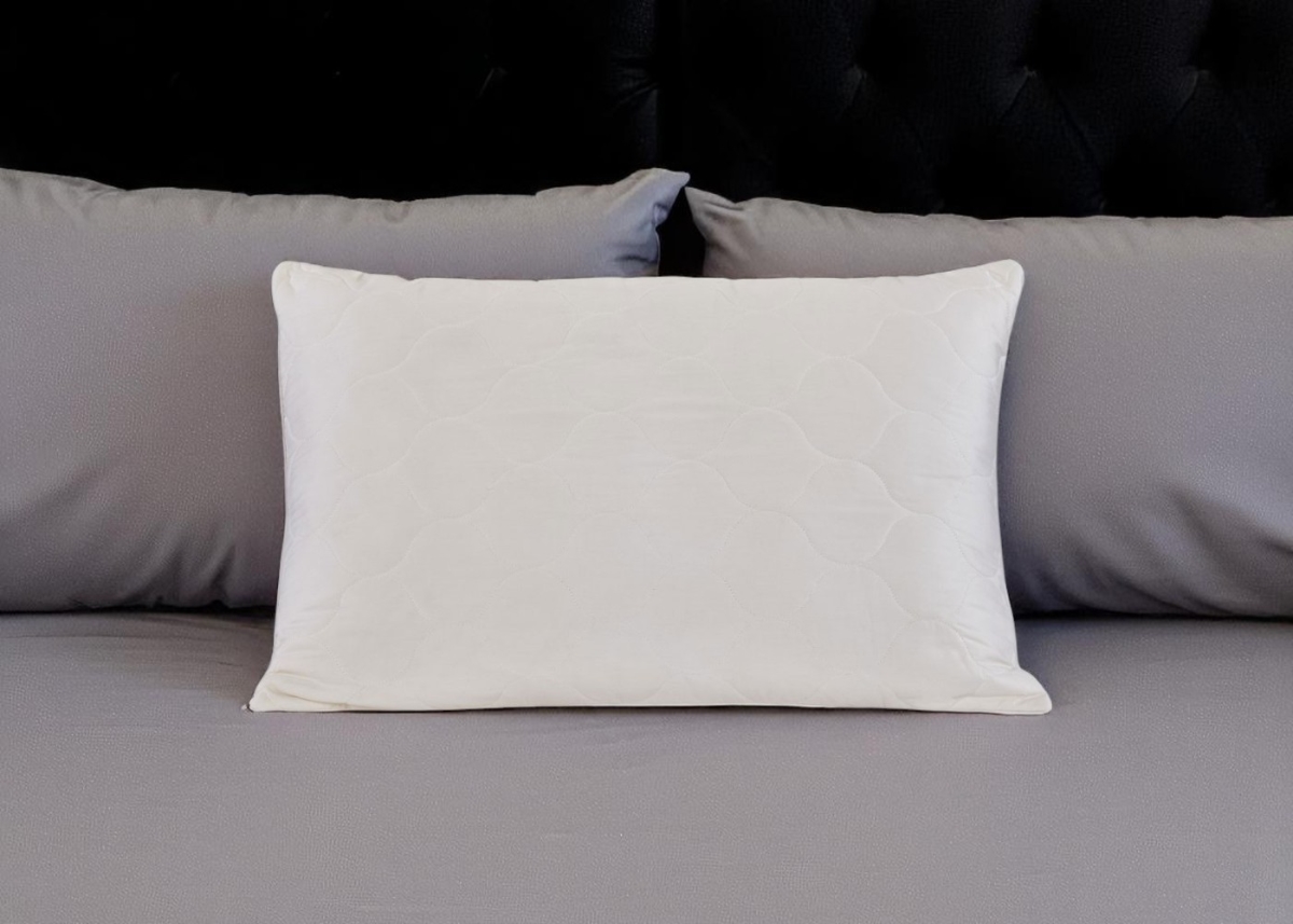 551587 Cotton Latex Foam & Wool Hypoallergenic Queen Size Bed Pillow