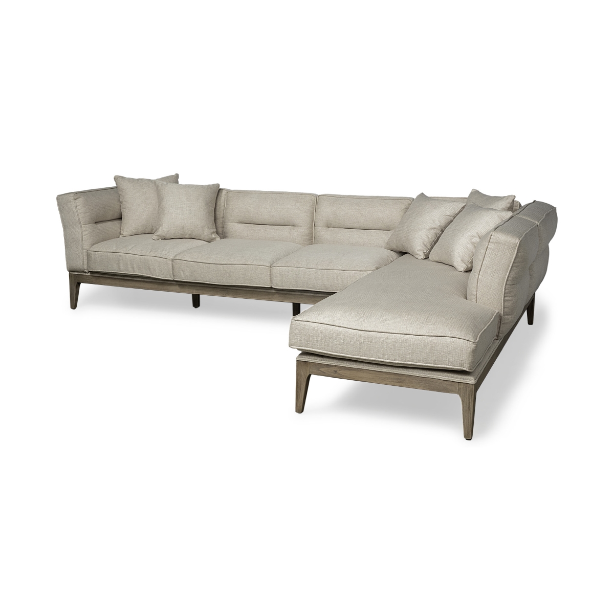 607067 30.25 x 121 x 86 in. Brown Fabric Sofa
