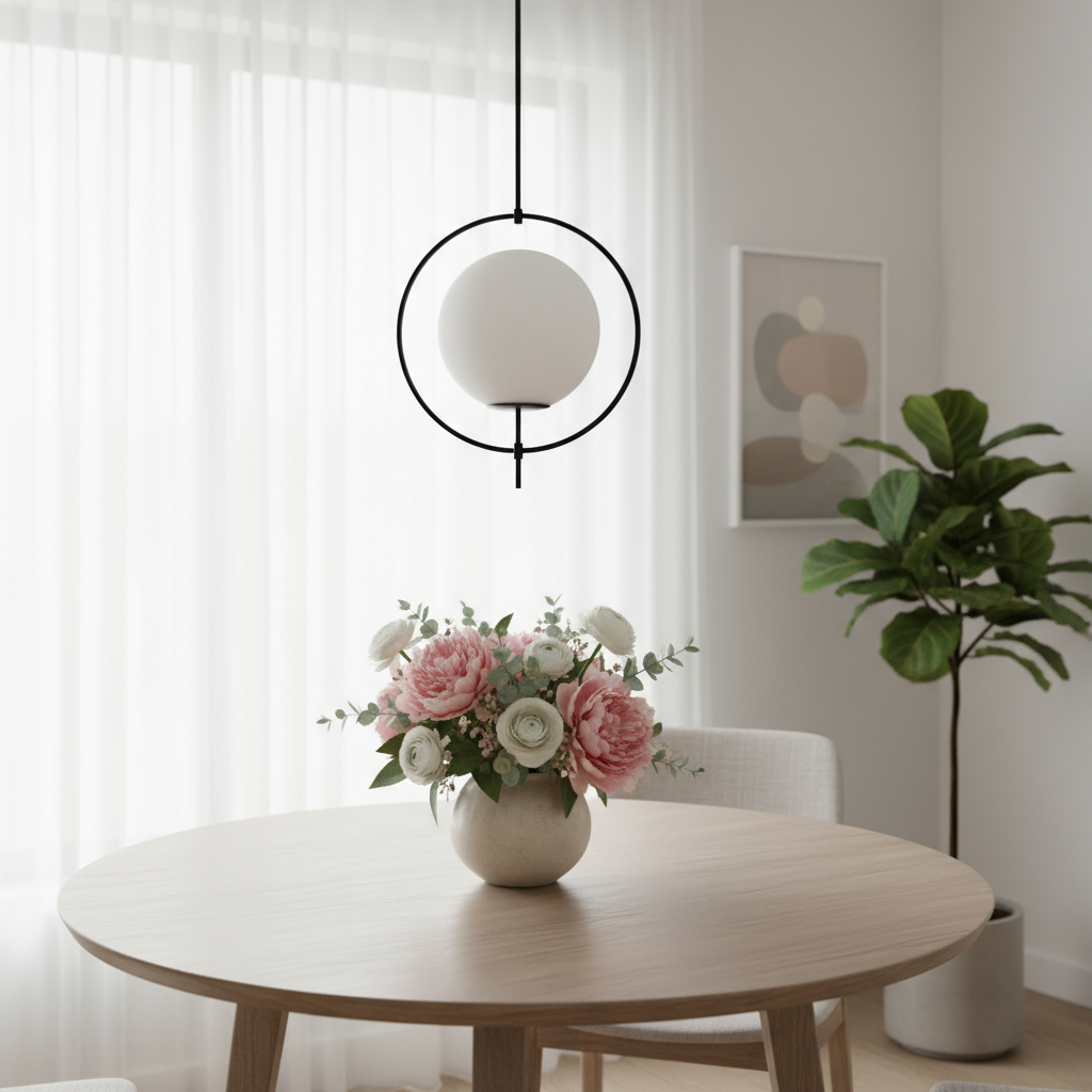 611621 45.27 x 11.81 x 17.71 in. White Single Metal Dimmable Ceiling Light with Shades