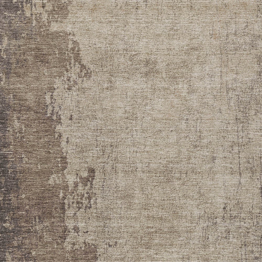 625576 10 x 14 ft. Taupe & Beige Abstract Washable Transitional Indoor & Outdoor Rectangle Area Rug