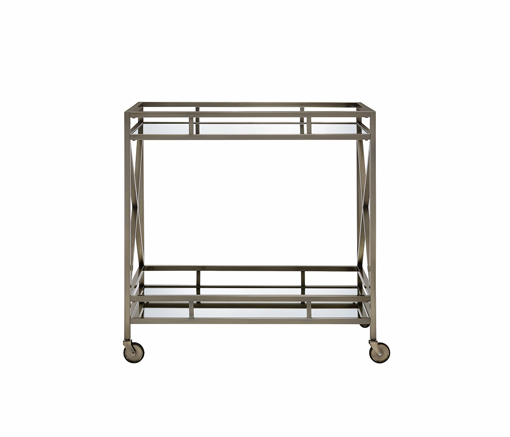 Picture of HomeRoots Furniture 319141 Serving Cart - Antique Brass