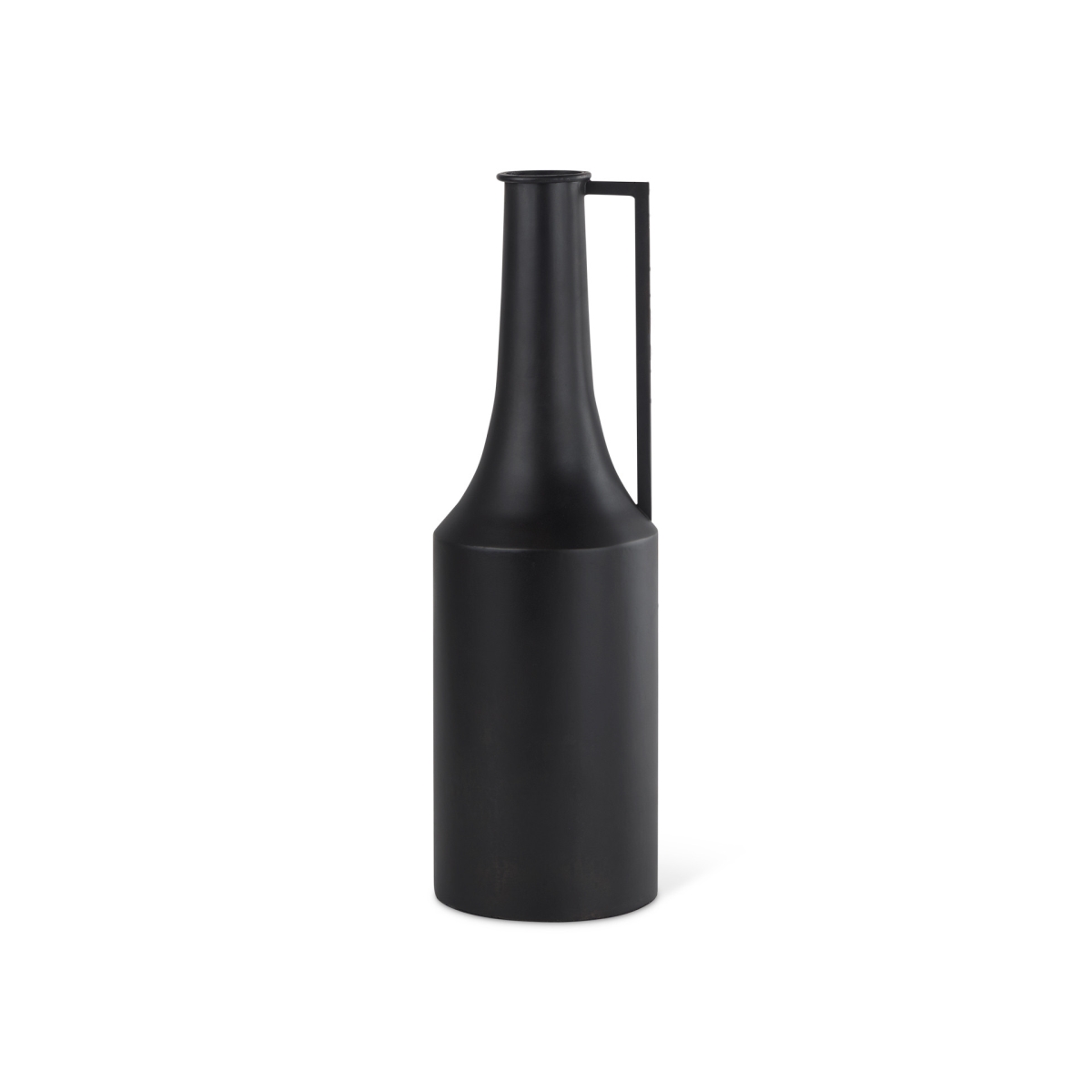 608598 18 in. Black Metal Jug Vase