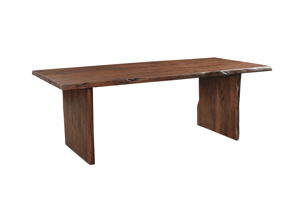 635835 30 x 84 x 40 in. Brown Solid Wood Dining Set with 8 Chair - 9 Piece
