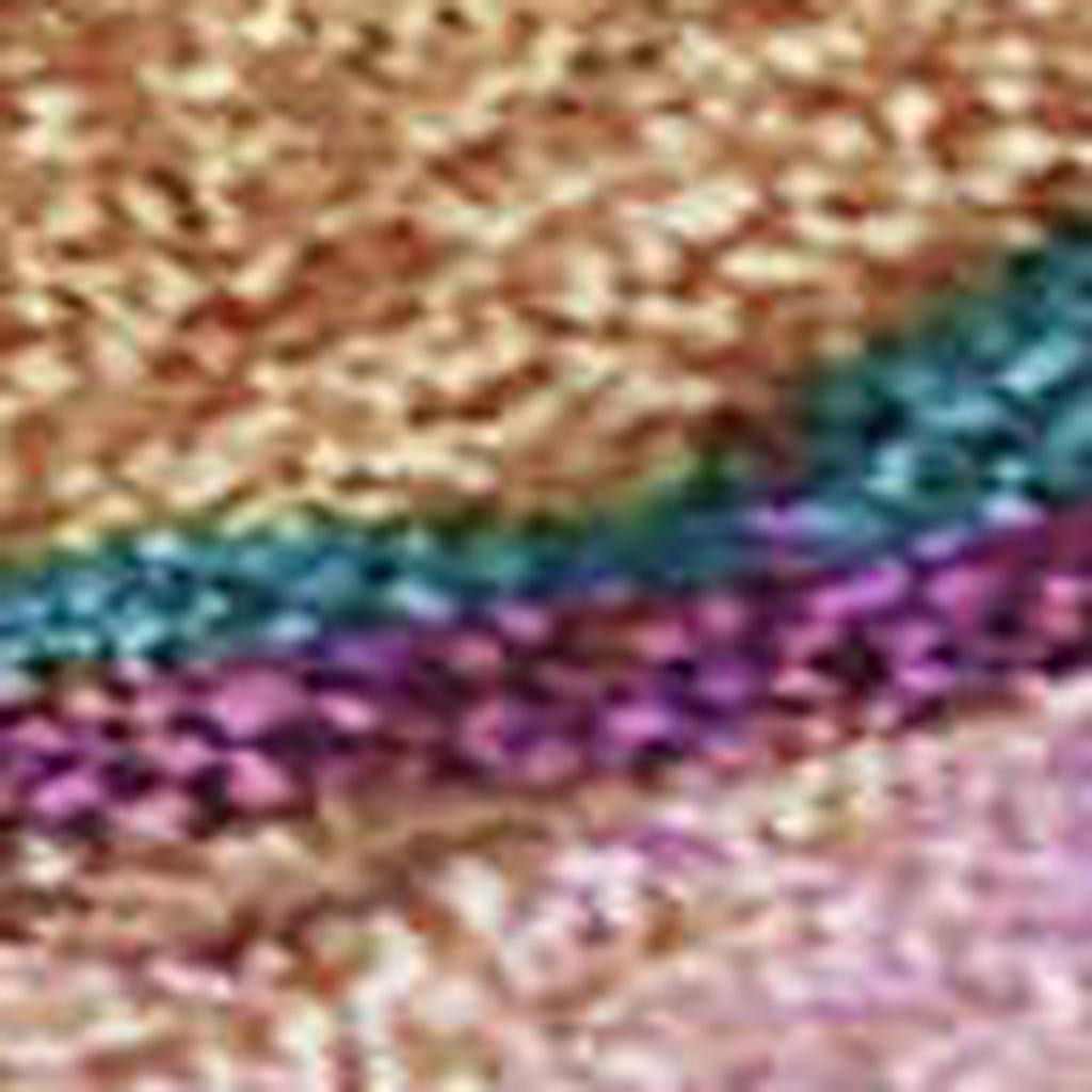 629857 9 x 12 ft. Sage Teal, Blue & Blush Abstract Washable Transitional Indoor & Outdoor Rectangle Area Rug