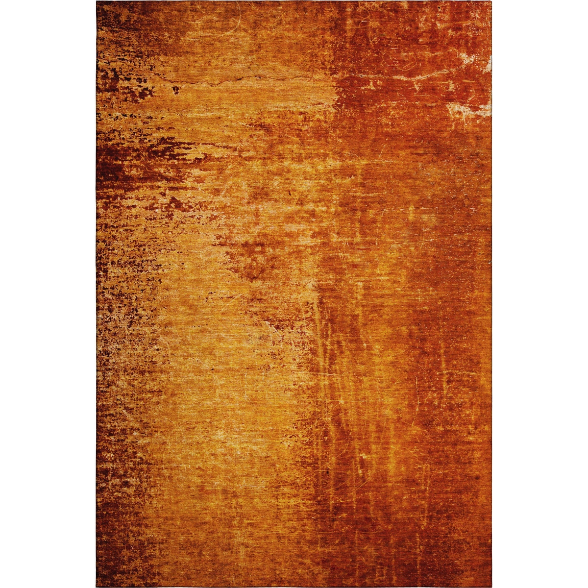 648824 8 x 10 ft. Rust & Gray Abstract Washable Machine Made Rectangle Area Rug with UV Protection