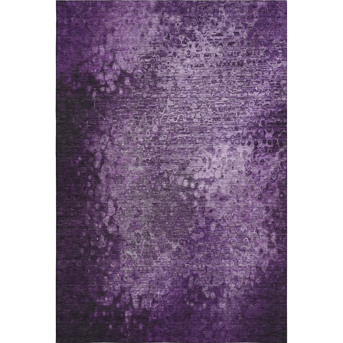 649545 9 x 12 ft. Purple & Ivory Abstract Transitional Washable Machine Made Rectangle Area Rug with UV Protection