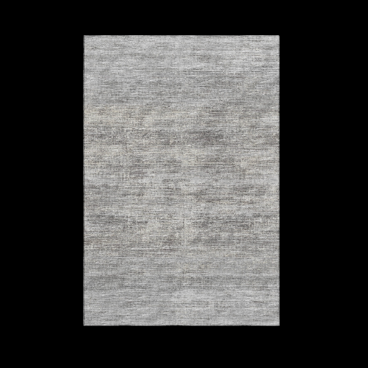 642398 3 x 5 ft. Silver & Charcoal Abstract Washable Transitional Indoor & Outdoor Rectangle Area Rug