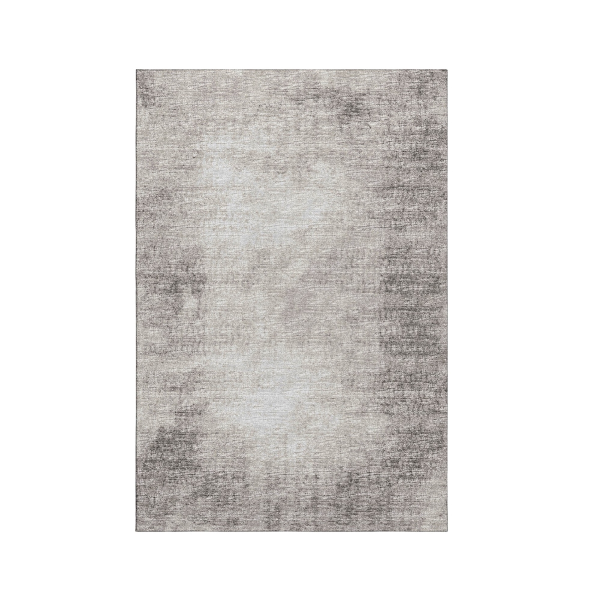 642477 5 x 8 ft. Coffee & Ivory Abstract Washable Transitional Indoor & Outdoor Rectangle Area Rug