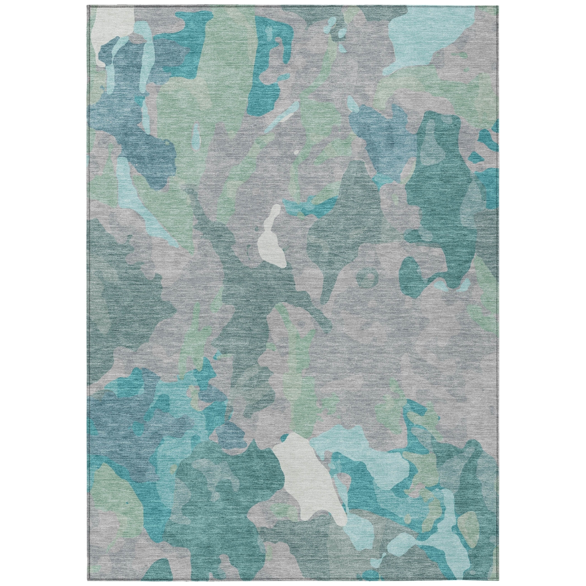 637498 9 x 12 ft. Taupe Green & Ivory Abstract Washable Transitional Indoor & Outdoor Rectangle Area Rug