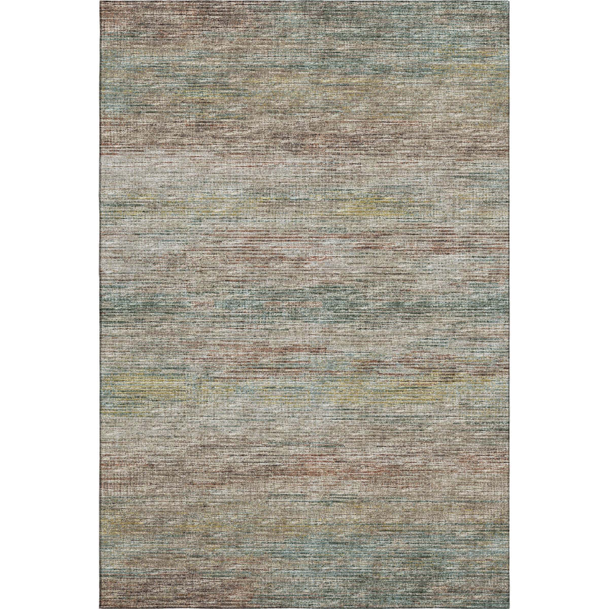 642377 8 x 10 ft. Rainbow & Ivory Abstract Washable Transitional Indoor & Outdoor Rectangle Area Rug
