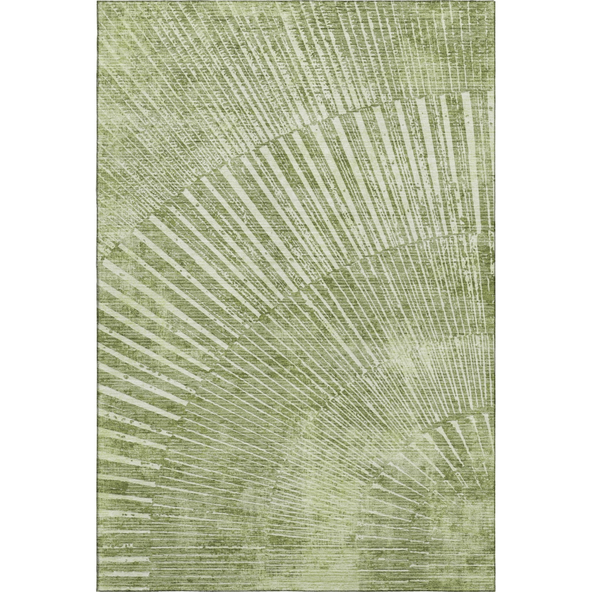 648345 9 x 12 ft. Sage & Ivory Geometric Transitional Washable Machine Made Rectangle Area Rug with UV Protection