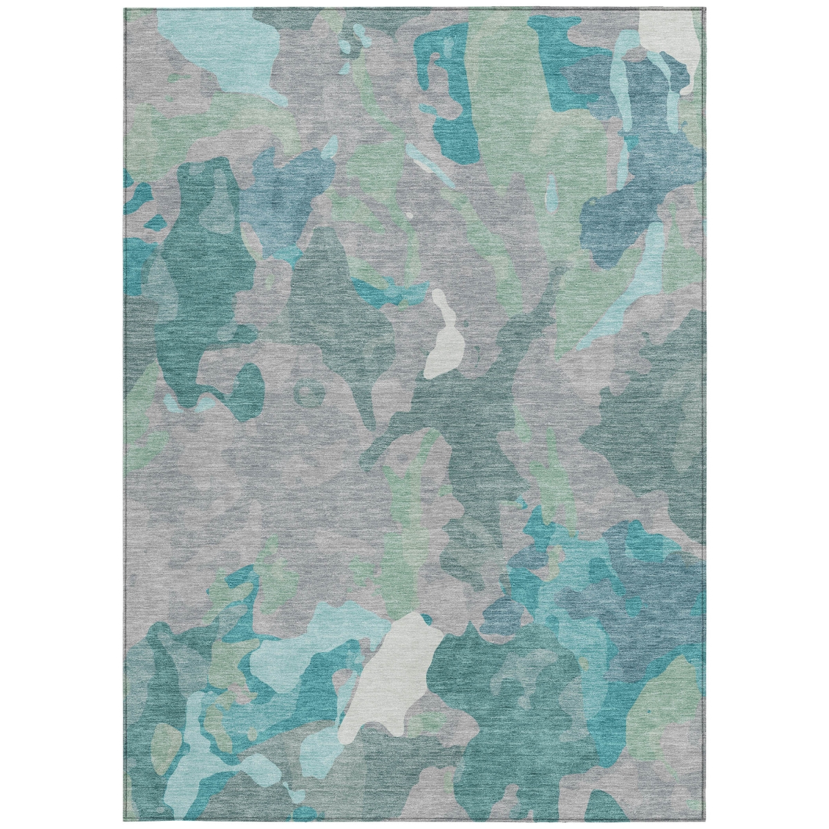 637497 8 x 10 ft. Taupe Green & Ivory Abstract Washable Transitional Indoor & Outdoor Rectangle Area Rug