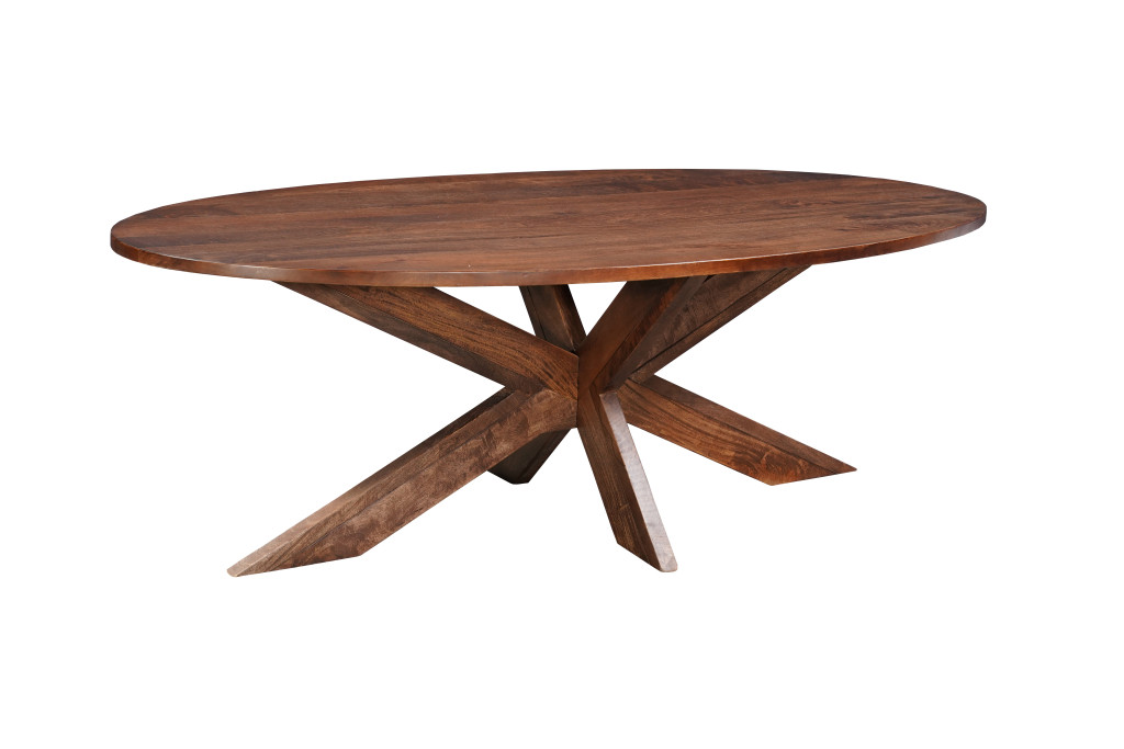 636238 30 x 92 x 42 in. Brown Solid Wood Dining Set with 6 Chair - 7 Piece