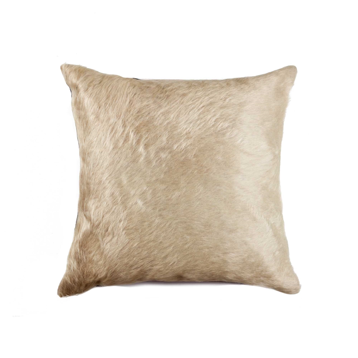 328250 18 x 18 in. Cowhide Pillow, Natural