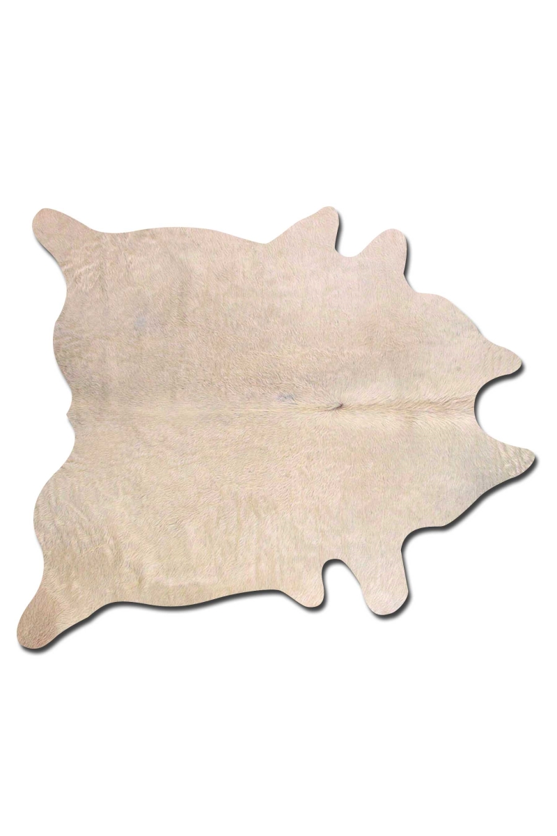 6 x 7 in. Cowhide Area Rug - Natural