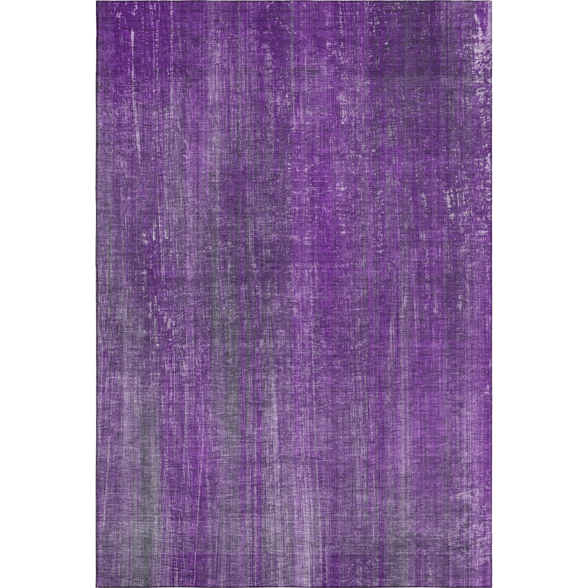 648759 9 x 12 ft. Purple & Ivory Striped Transitional Washable Machine Made Rectangle Area Rug with UV Protection