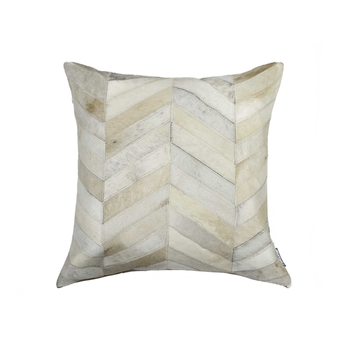 18 x 18 in. Chevron Pillow, Natural