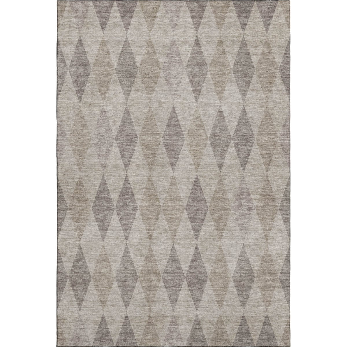 649347 9 x 12 ft. Beige & Gray Geometric Washable Machine Made Rectangle Area Rug with UV Protection