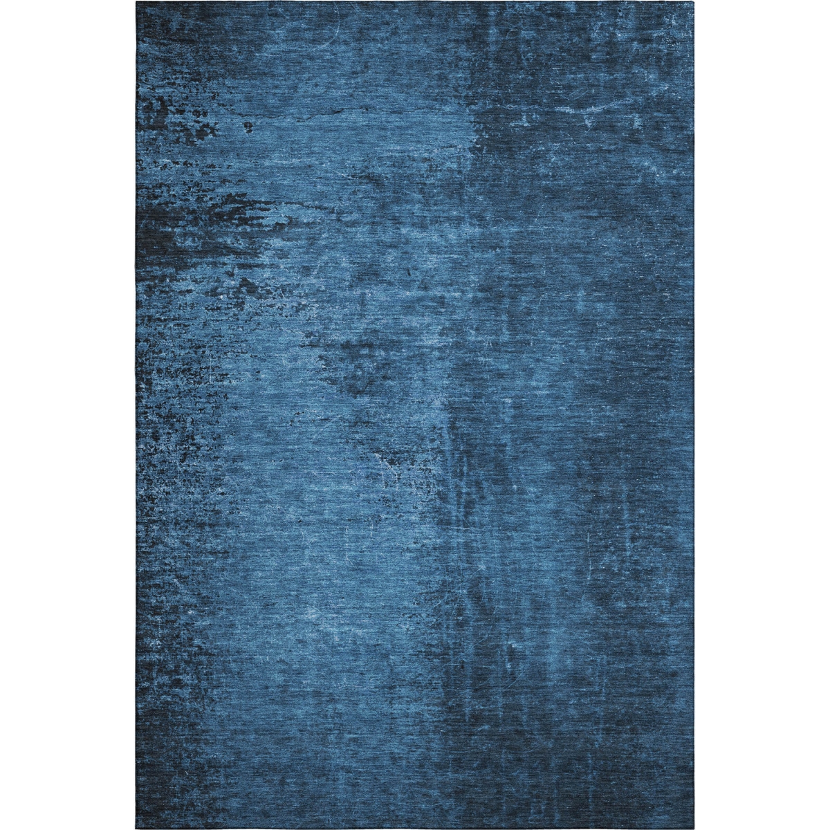 648818 8 x 10 ft. Navy Blue & Gray Abstract Washable Machine Made Rectangle Area Rug with UV Protection