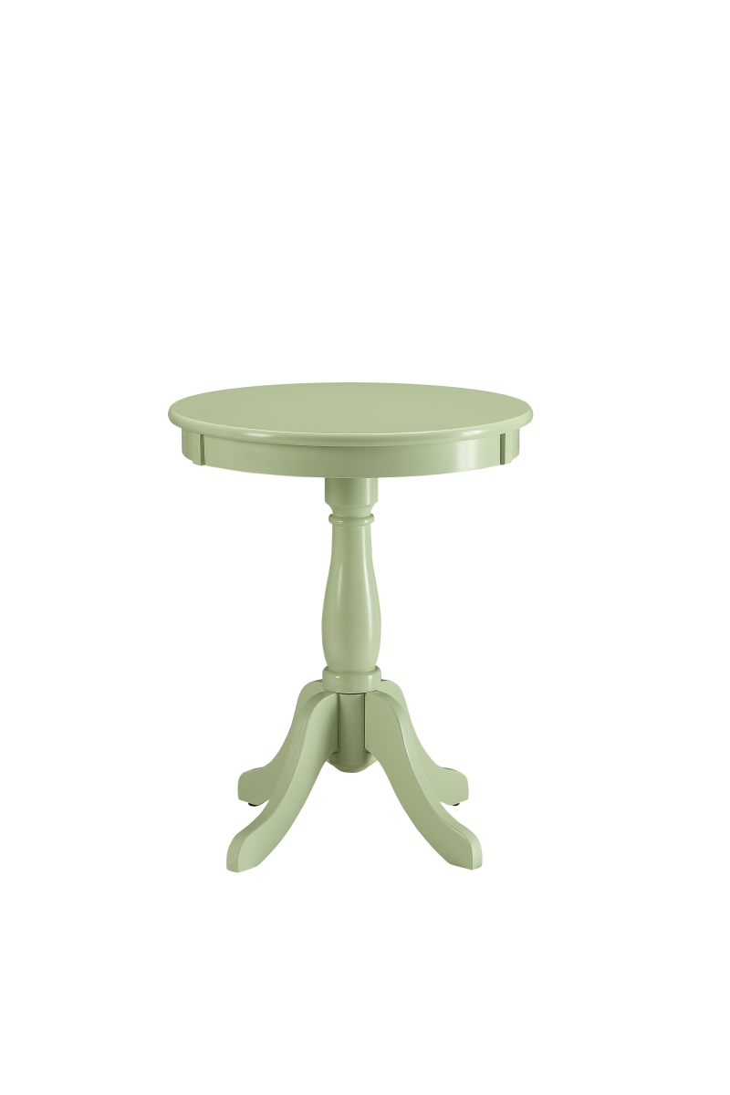 MDF & Solid Wood Leg Table, Light Green