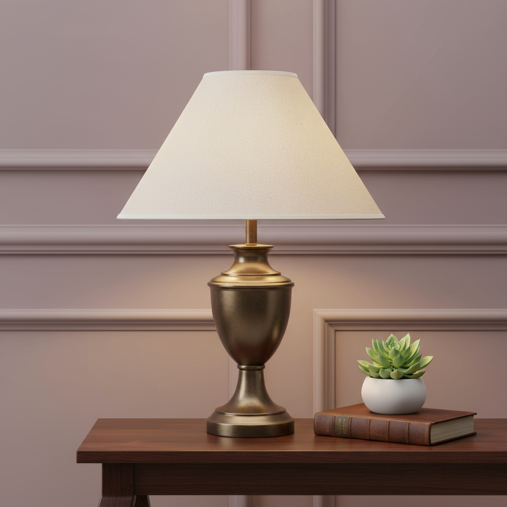 654744 Kraft Paper Plain Empire Lamp Shade - Spider - Light Brown