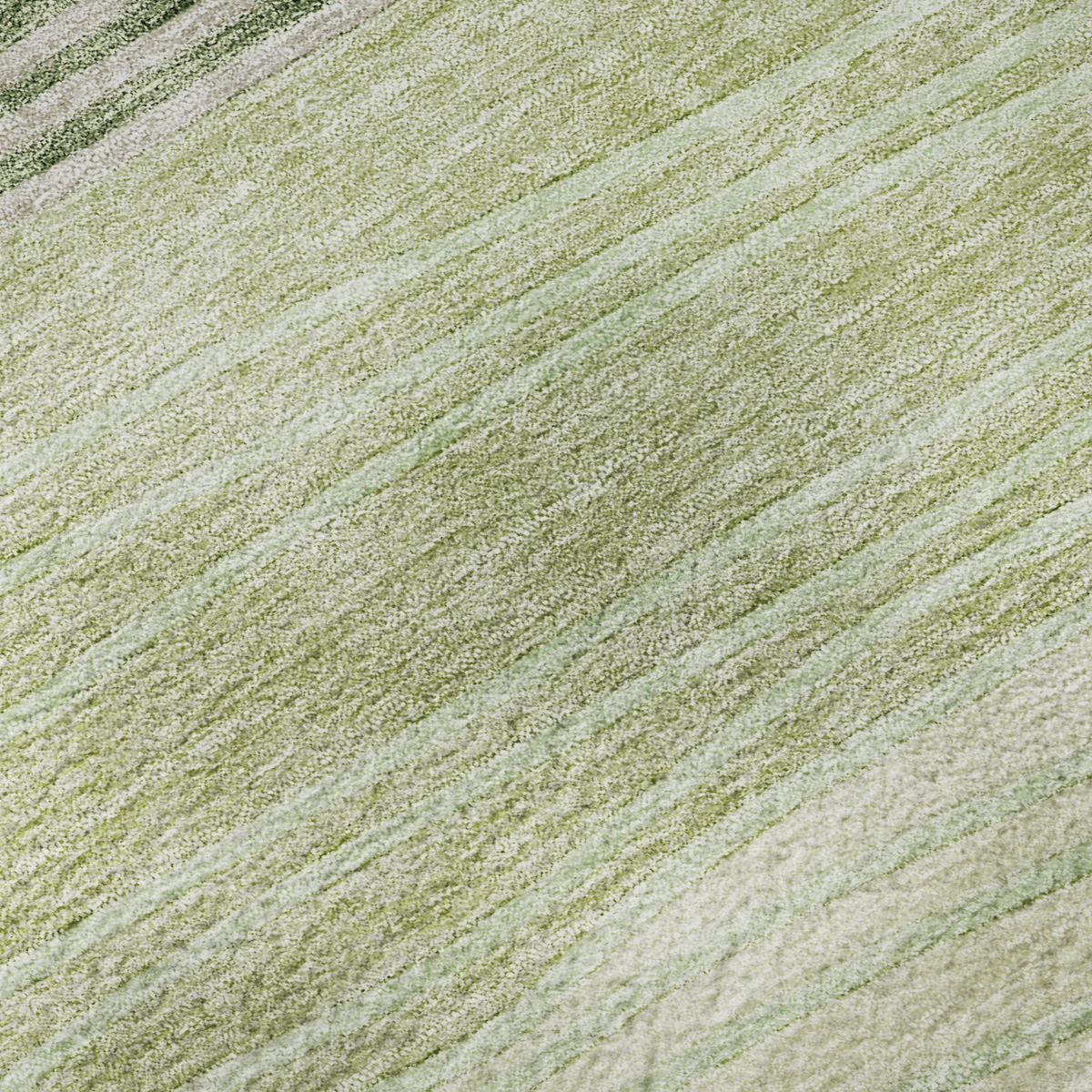 662075 5 x 8 ft. Artichoke Green & Taupe Striped Washable Machine Made Rectangle Area Rug with UV Protection