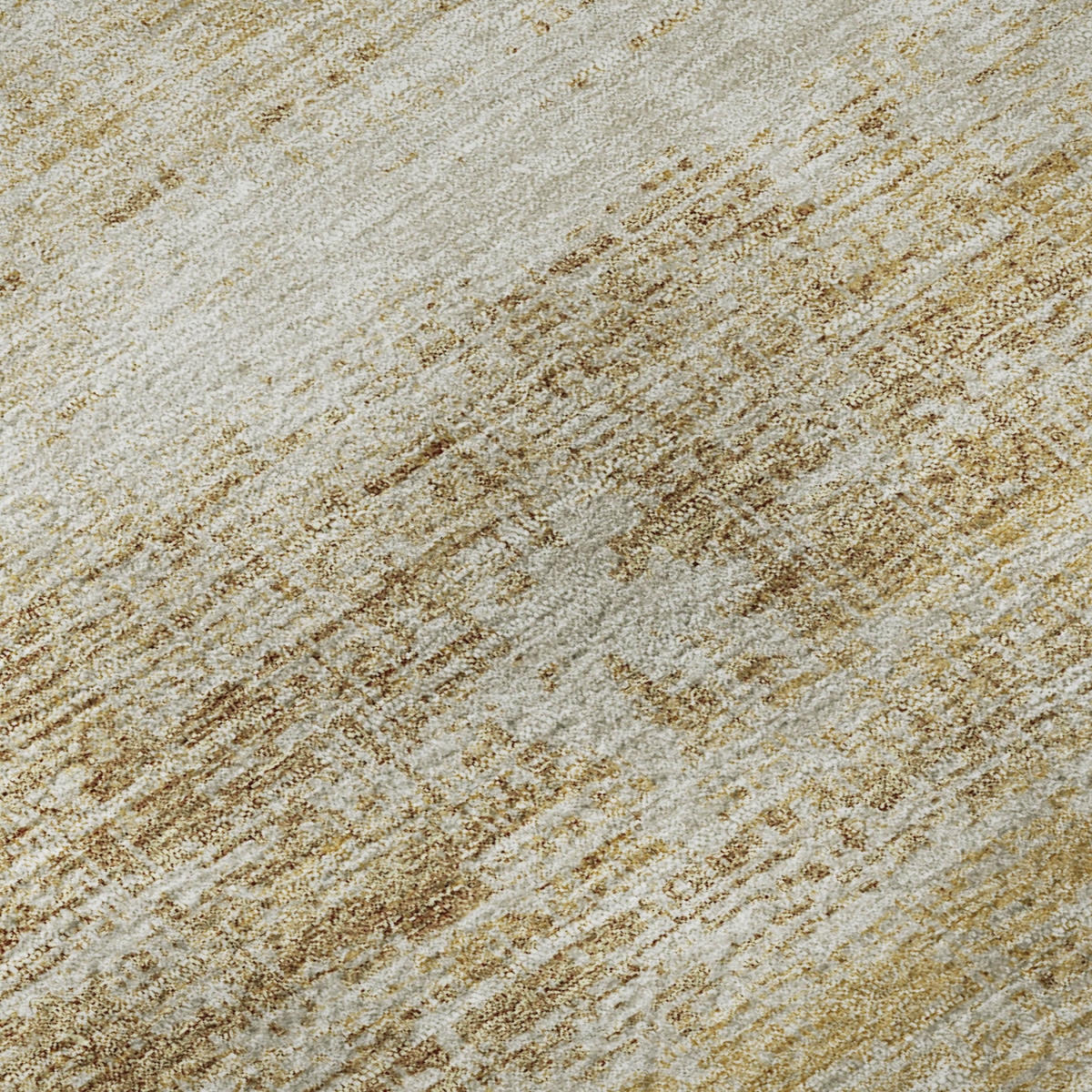 662923 5 x 8 ft. Gold & Beige Abstract Transitional Washable Machine Made Rectangle Area Rug with UV Protection
