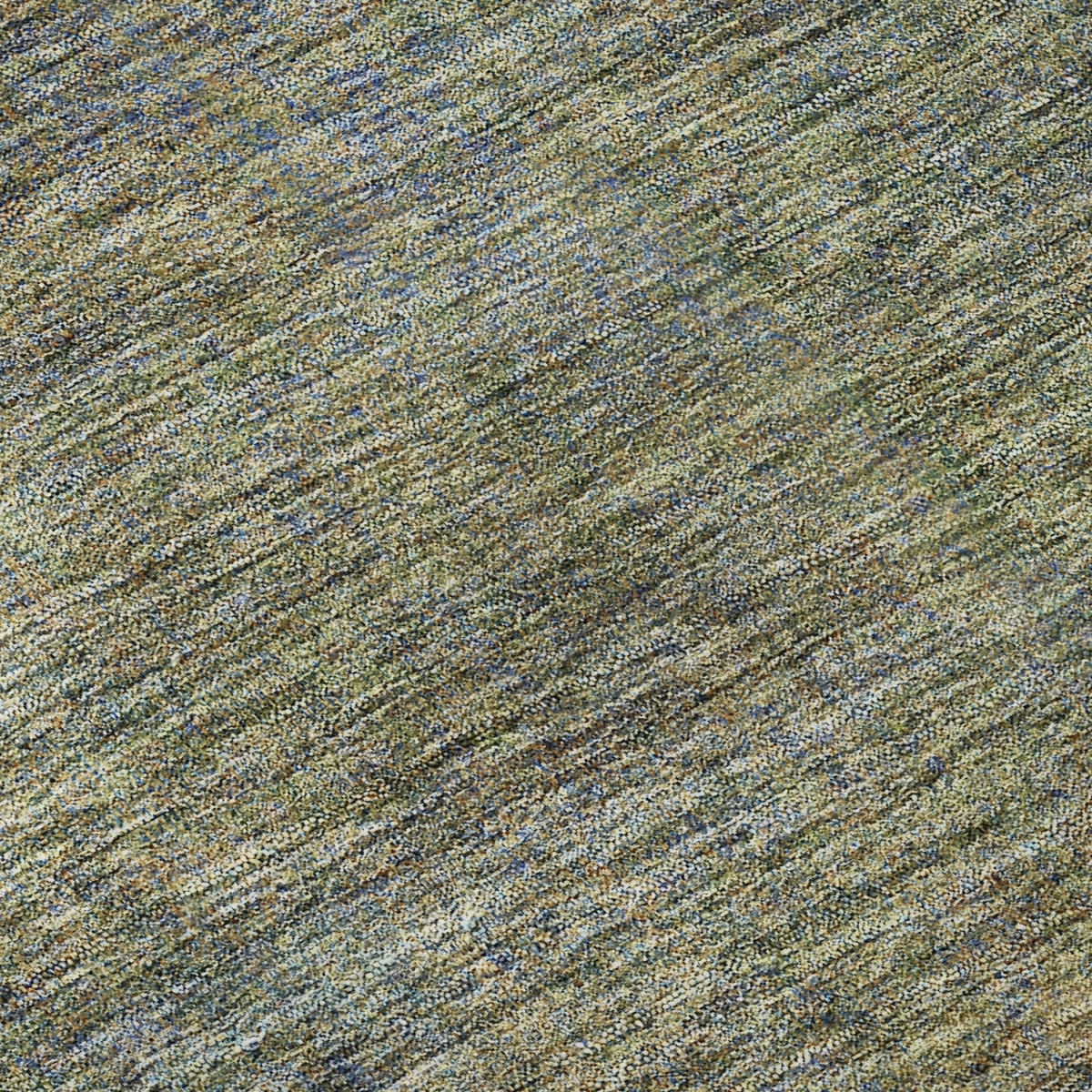 667299 9 x 12 ft. Green & Gold Abstract Washable Machine Made Rectangle Area Rug with UV Protection