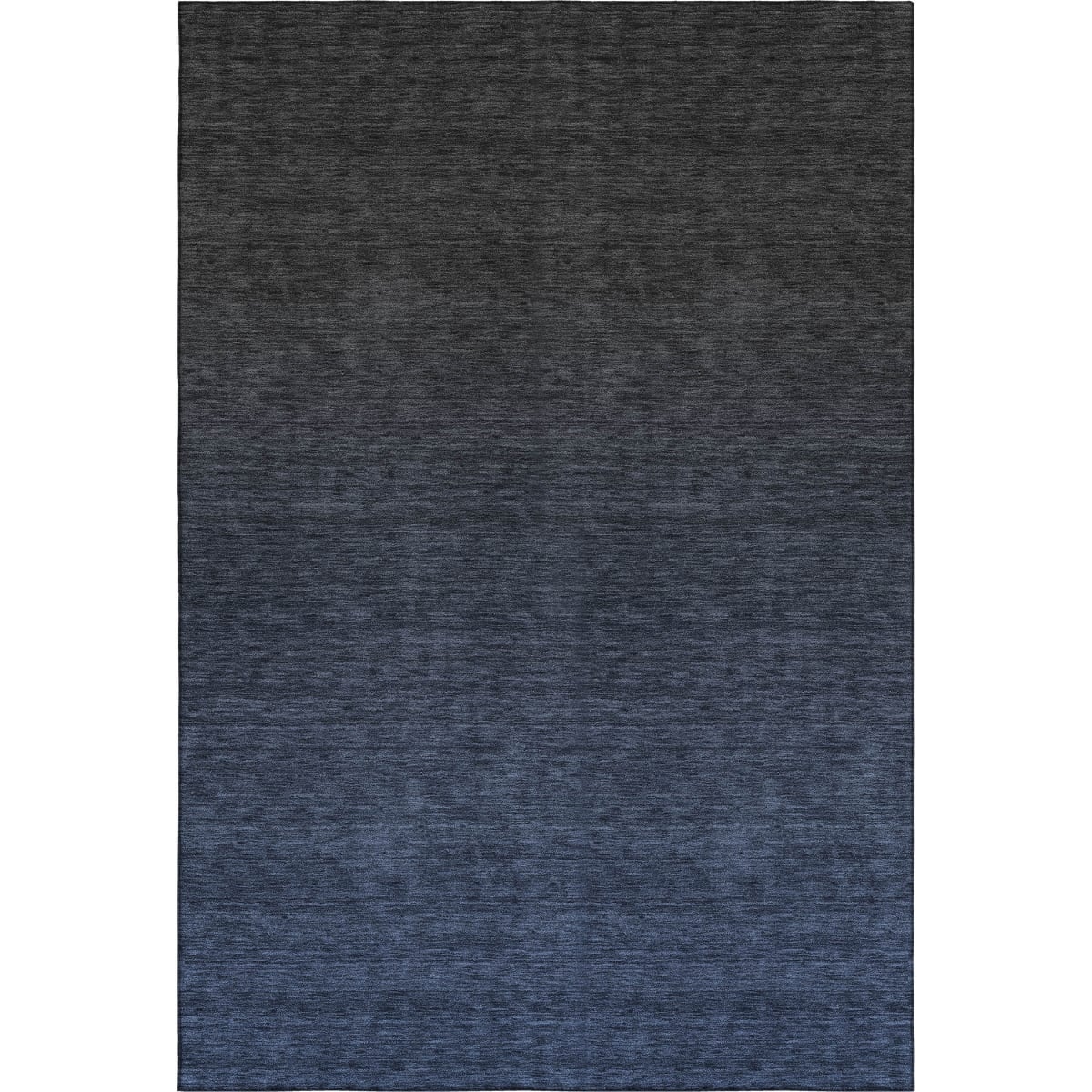 667328 8 x 10 ft. Navy Blue & Charcoal Ombre Washable Machine Made Rectangle Area Rug with UV Protection