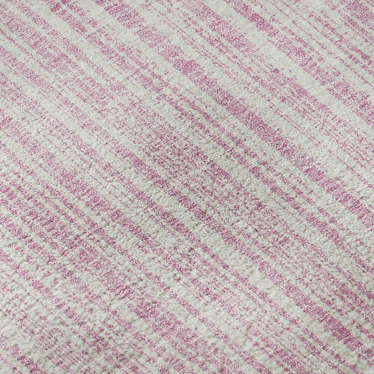 663854 5 x 8 ft. Pink & Ivory Striped Transitional Washable Machine Made Rectangle Area Rug with UV Protection