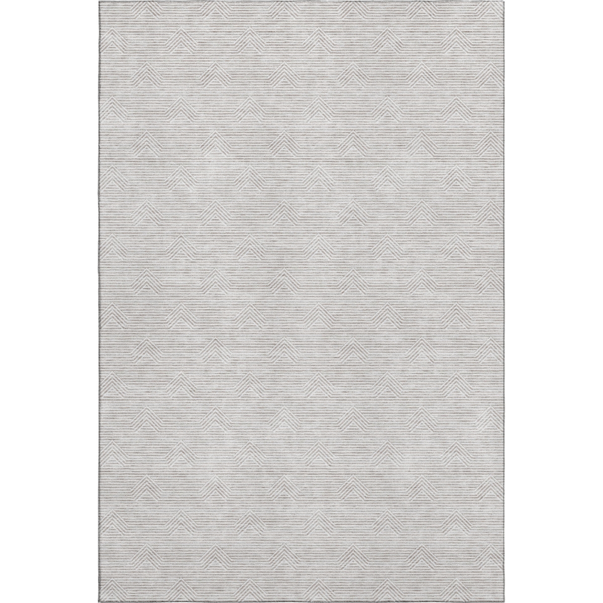 672374 10 x 14 ft. Taupe & Ivory Abstract Geometric Transitional Washable Machine Made Rectangle Area Rug with UV Protection