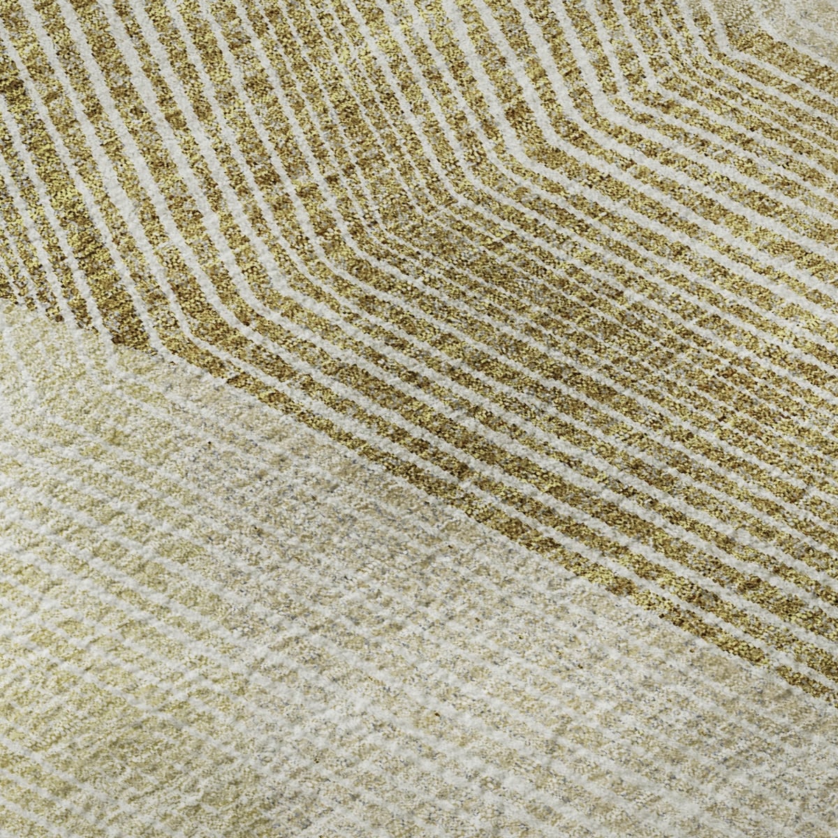 676194 10 x 14 ft. Ivory Beige & Tan Geometric Washable Machine Made Rectangle Area Rug with UV Protection