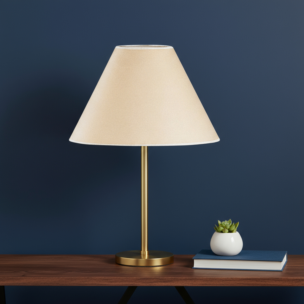 654709 Kraft Paper Plain Empire Lamp Shade - Light Brown