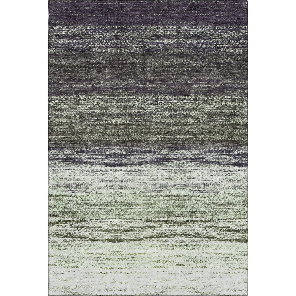 665254 10 x 14 ft. Green Purple & Ivory Ombre Washable Machine Made Rectangle Area Rug with UV Protection