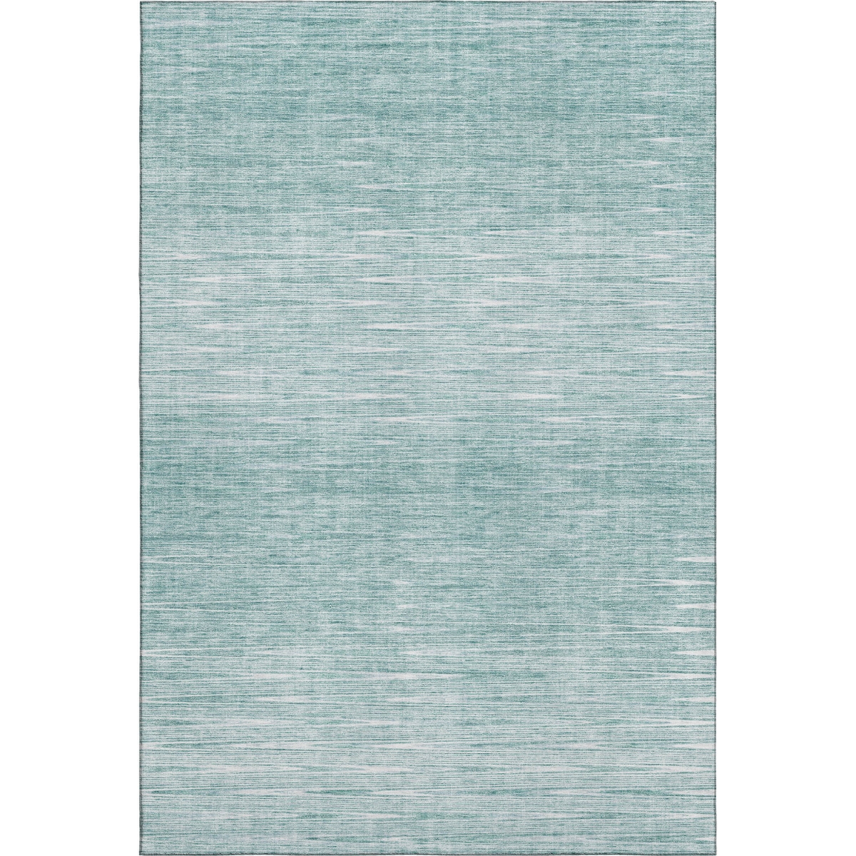 665749 5 x 8 ft. Aqua & Teal Abstract Transitional Washable Machine Made Rectangle Area Rug with UV Protection
