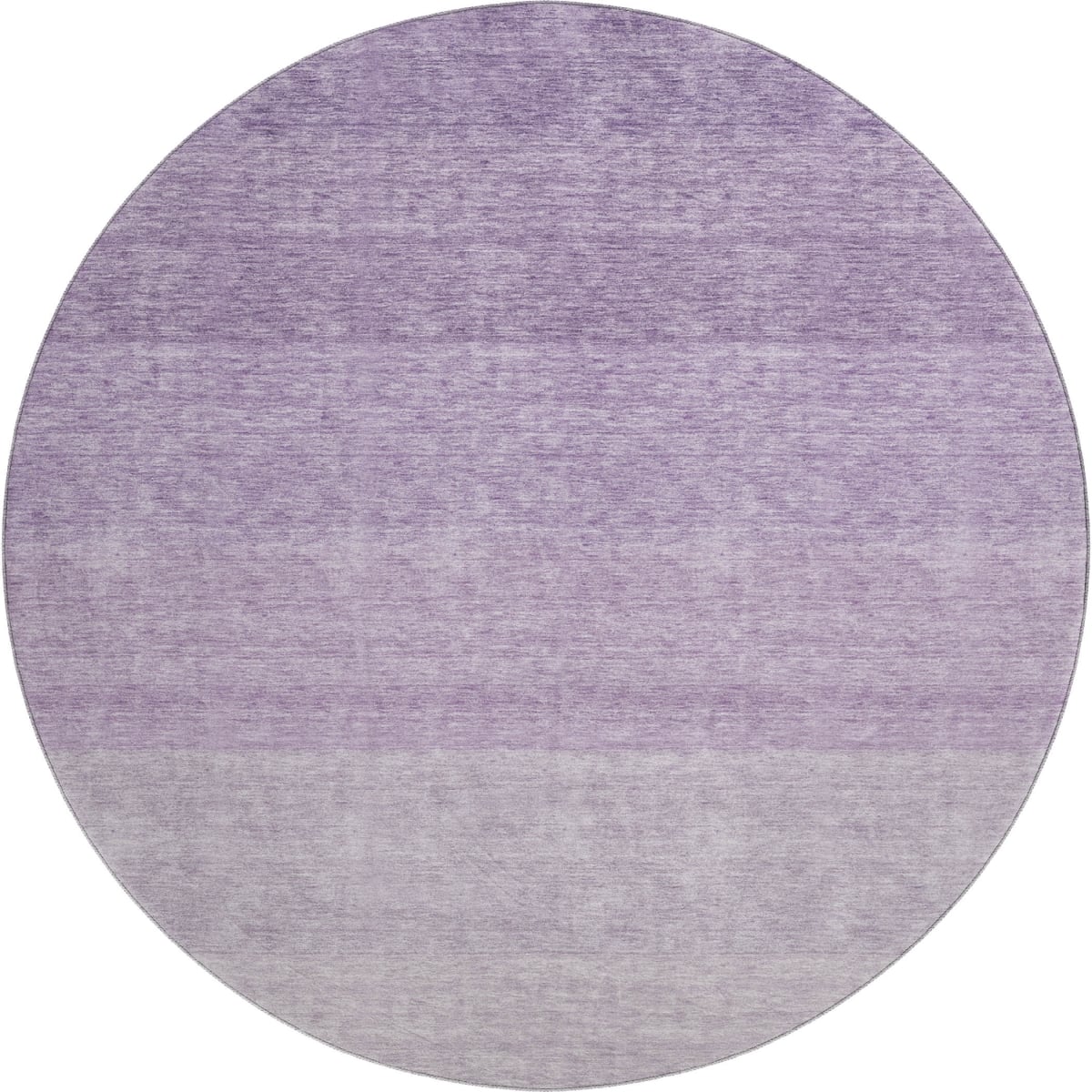 673810 8 ft. Purple & Ivory Ombre Transitional Washable Round Area Rug with UV Protection