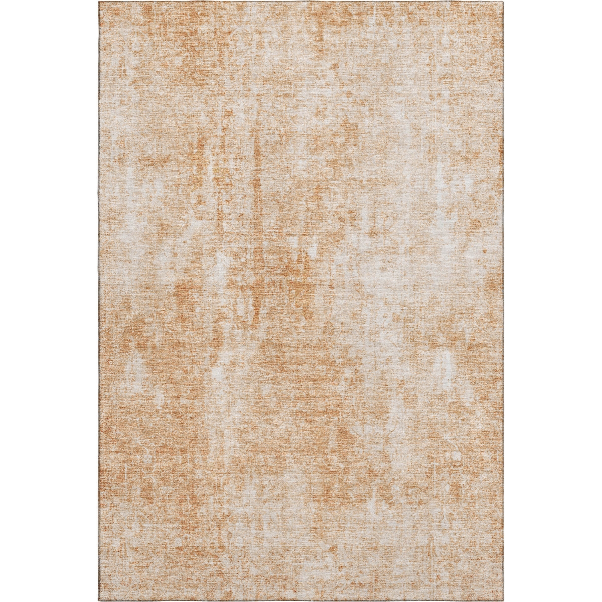 654819 9 x 12 ft. Terra Cotta & Ivory Abstract Transitional Washable Machine Made Rectangle Area Rug with UV Protection