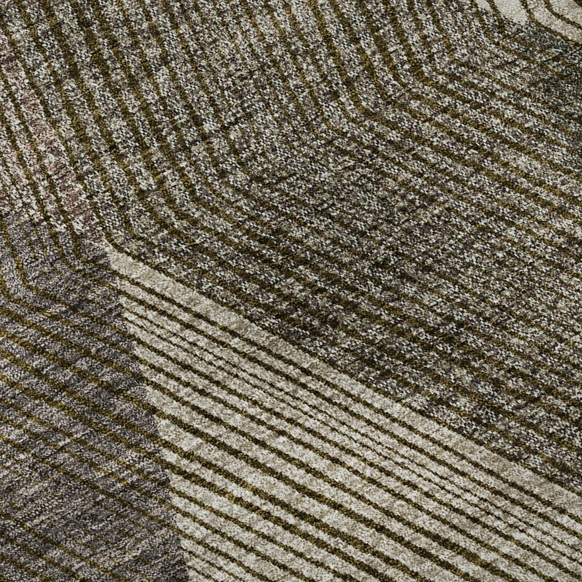 676172 5 x 8 ft. Brown, Beige & Gray Geometric Transitional Washable Machine Made Rectangle Area Rug with UV Protection