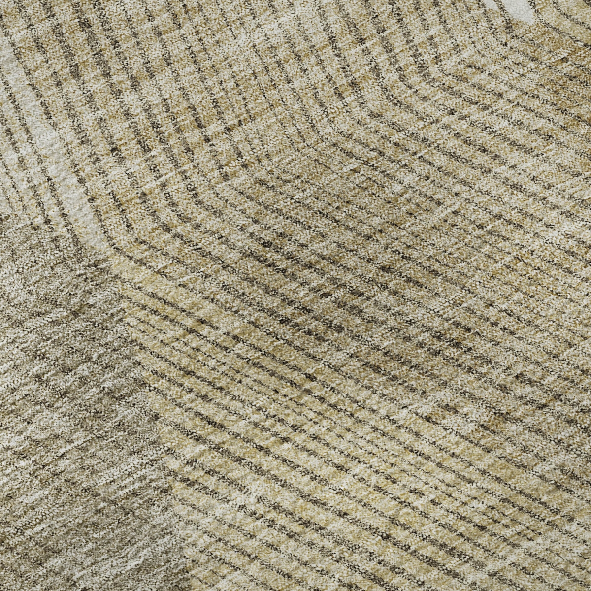 676236 10 x 14 ft. Wheat Beige & Gray Geometric Washable Machine Made Rectangle Area Rug with UV Protection