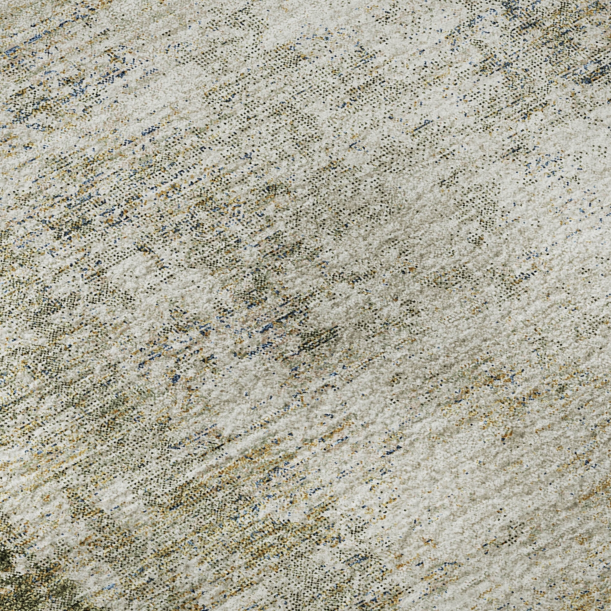 674858 5 x 8 ft. Olive Green & Ivory Abstract Transitional Washable Machine Made Rectangle Area Rug with UV Protection