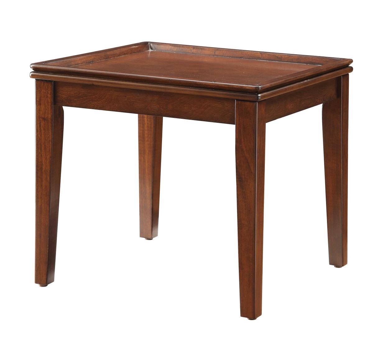 Picture of HomeRoots 286397 30 x 36 x 36 in. Callers Desk in Weathered Oak &amp; Chrome