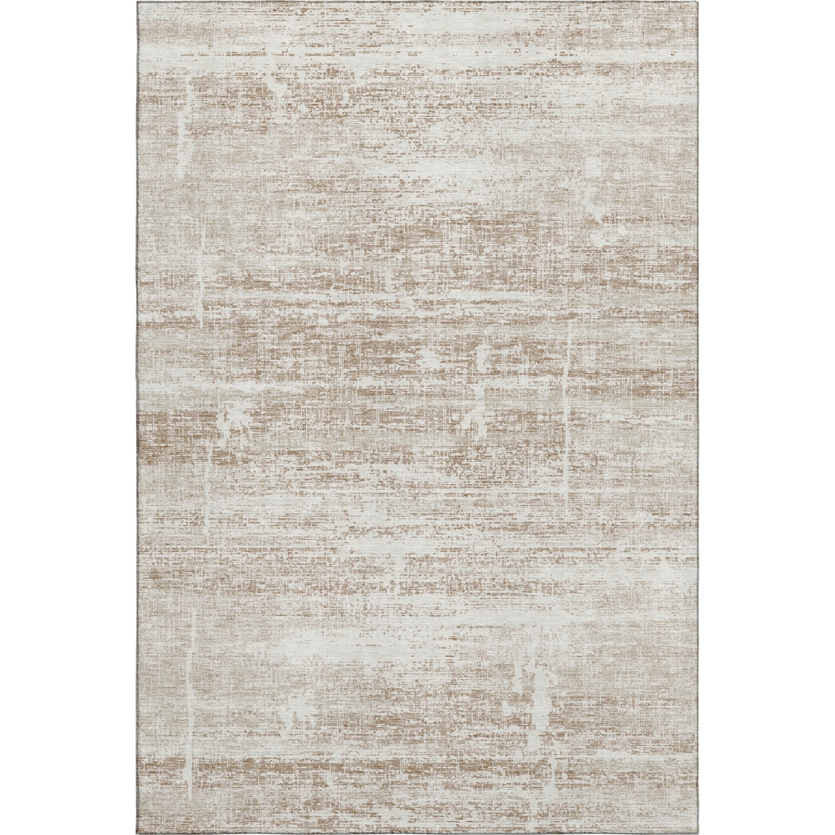 662901 8 x 10 ft. Beige & Ivory Abstract Transitional Washable Machine Made Rectangle Area Rug with UV Protection