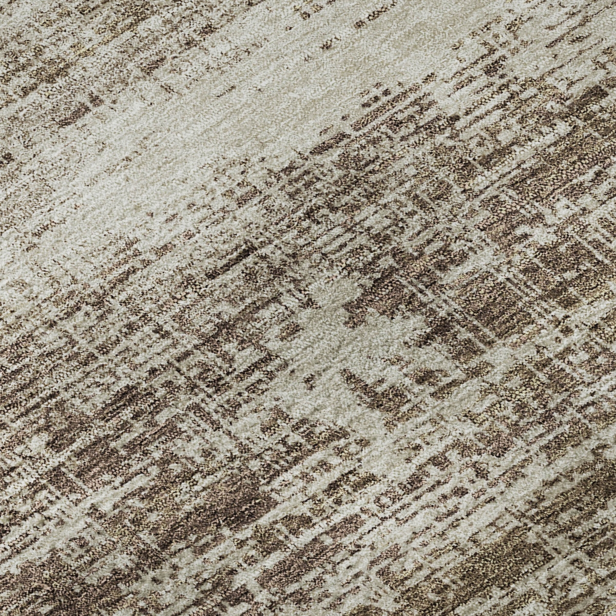 662913 8 x 10 ft. Brown & Beige Abstract Transitional Washable Machine Made Rectangle Area Rug with UV Protection