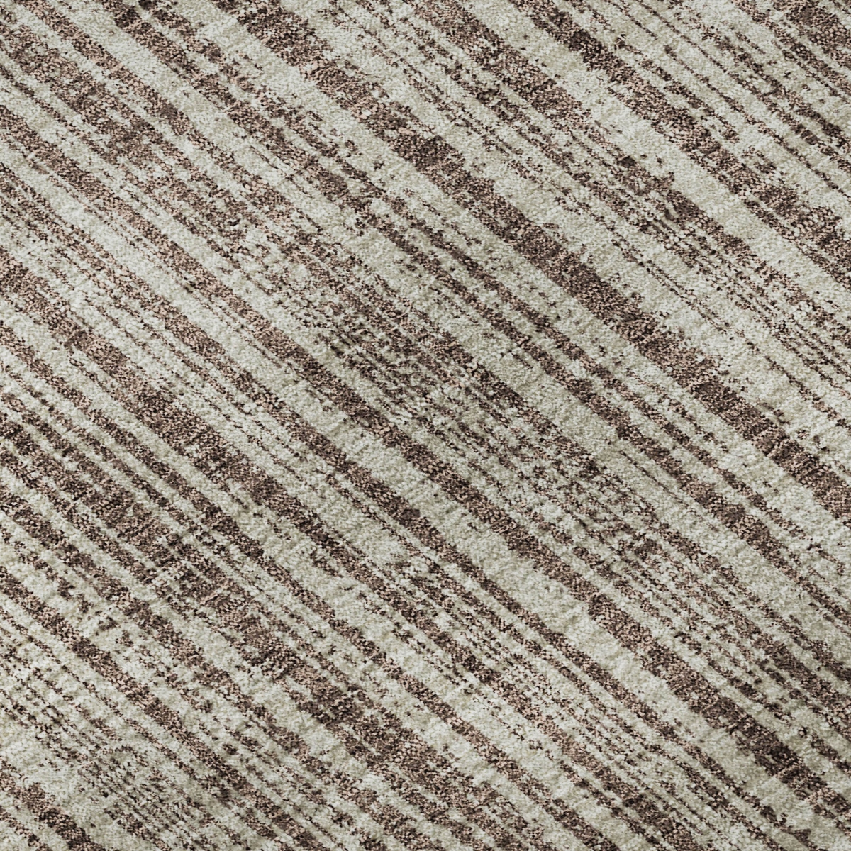 663815 9 x 12 ft. Brown & Ivory Striped Transitional Washable Machine Made Rectangle Area Rug with UV Protection