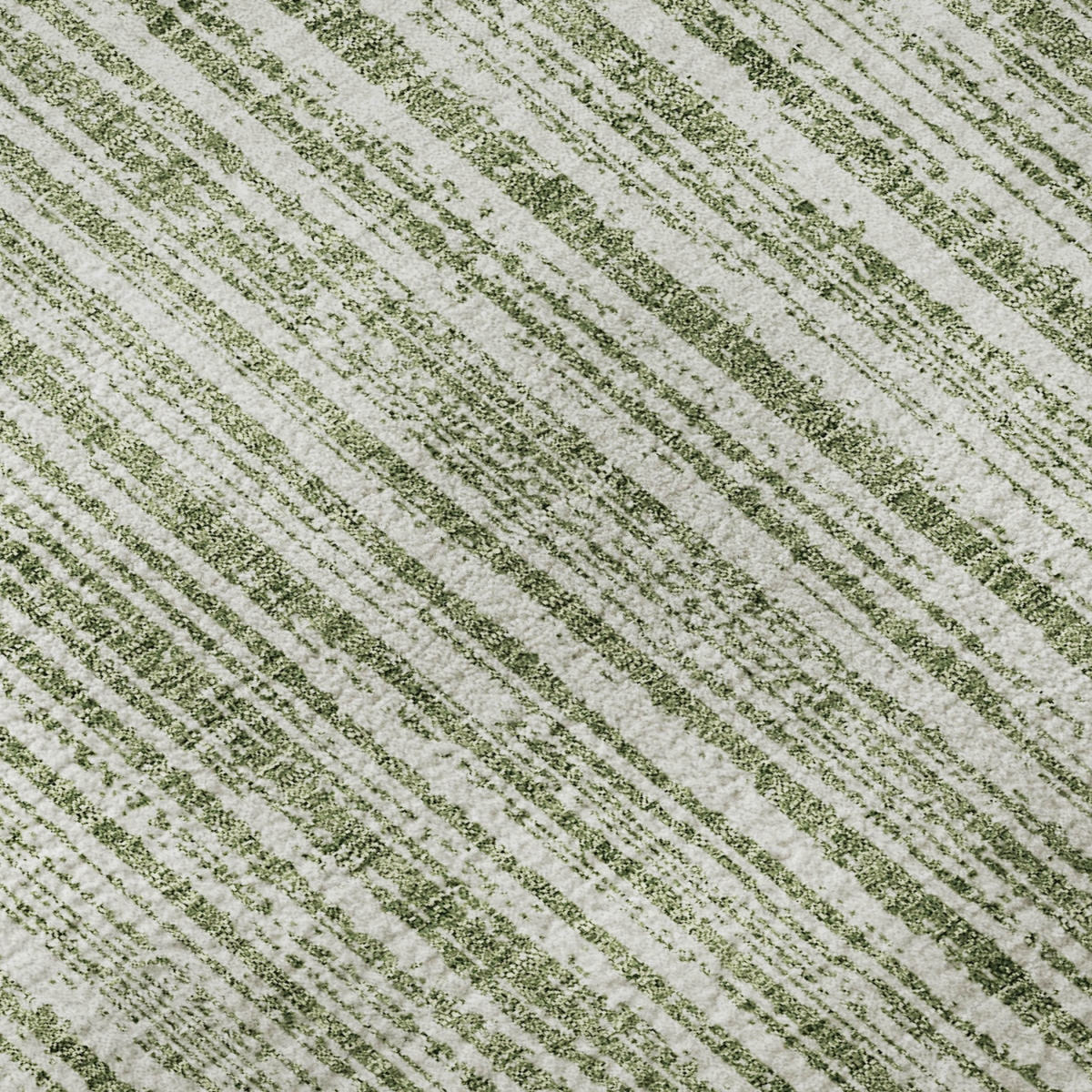 663824 5 x 8 ft. Green & Ivory Striped Transitional Washable Machine Made Rectangle Area Rug with UV Protection
