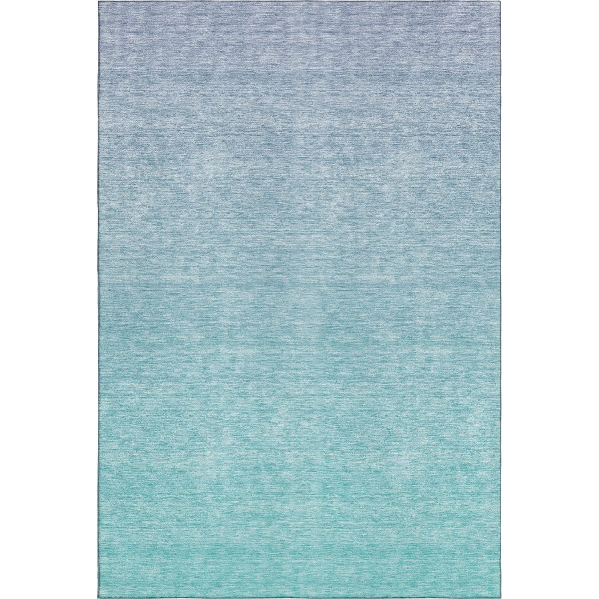 667356 5 x 8 ft. Sky Blue & Ivory Ombre Washable Machine Made Rectangle Area Rug with UV Protection