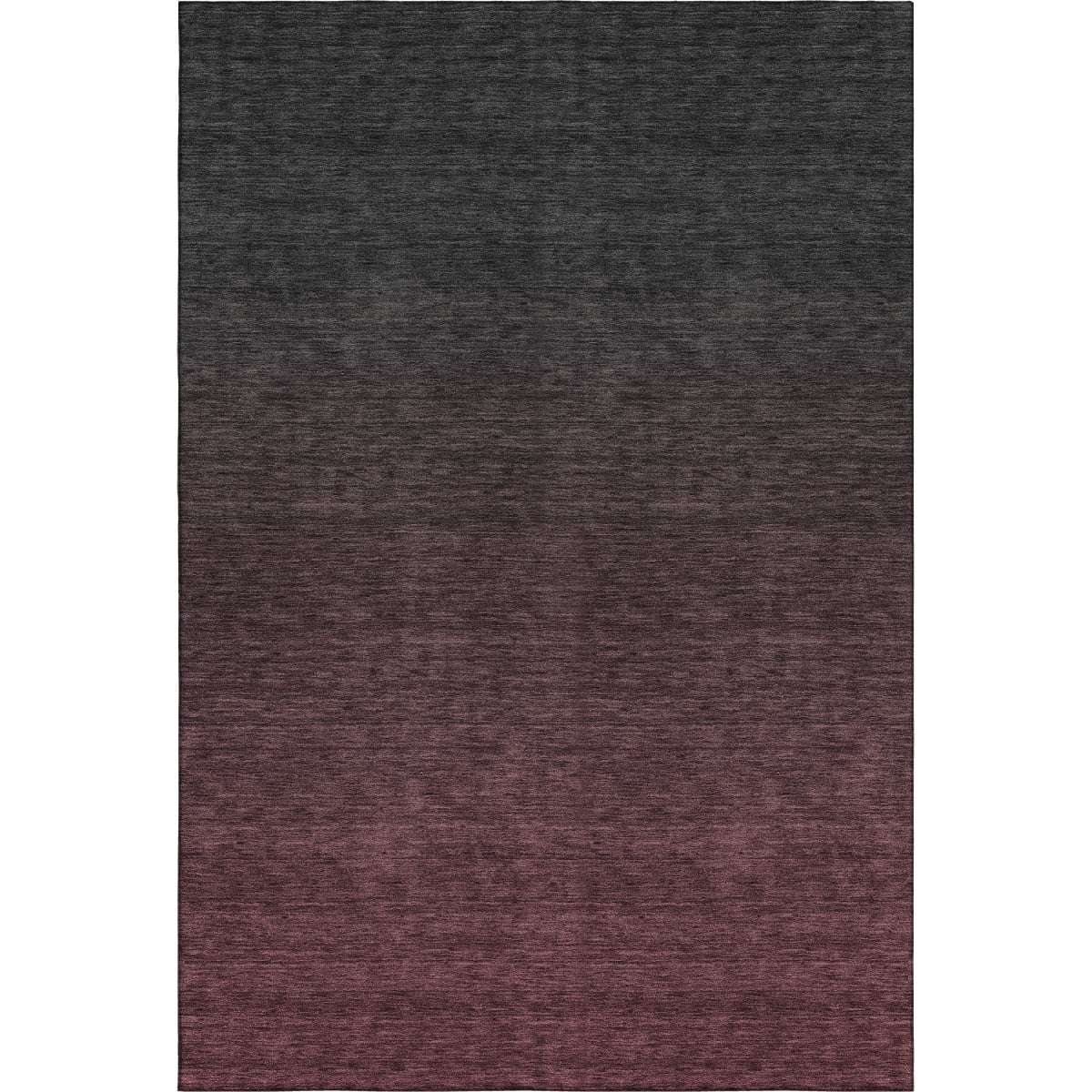 667323 9 x 12 ft. Merlot & Charcoal Ombre Washable Machine Made Rectangle Area Rug with UV Protection