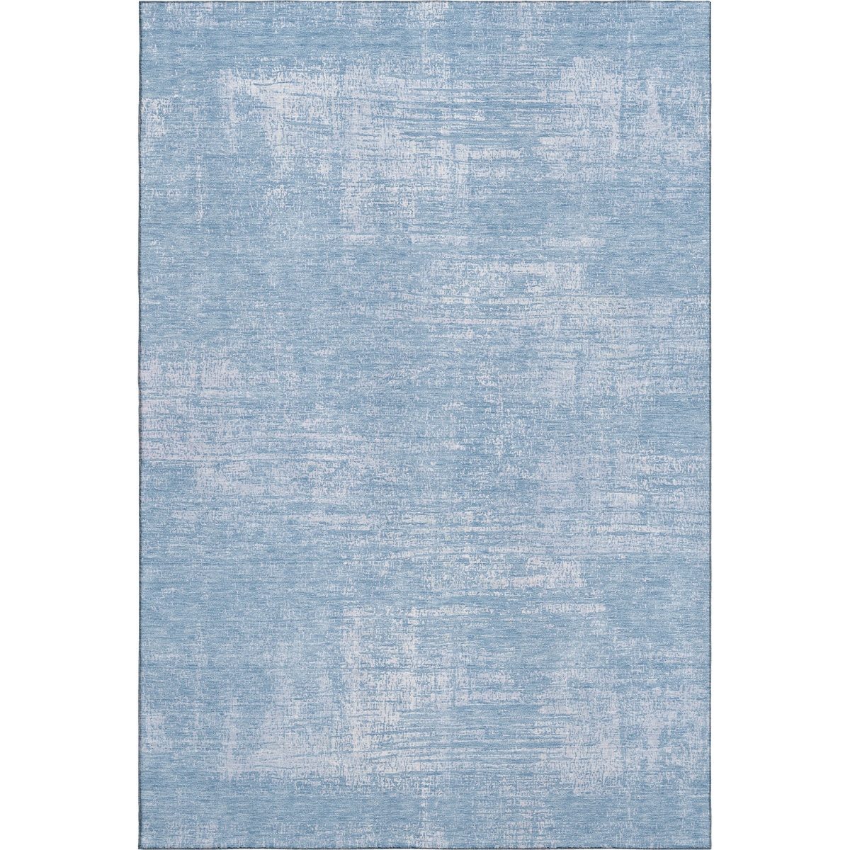 667120 10 x 14 ft. Blue & Ivory Abstract Transitional Washable Machine Made Rectangle Area Rug with UV Protection